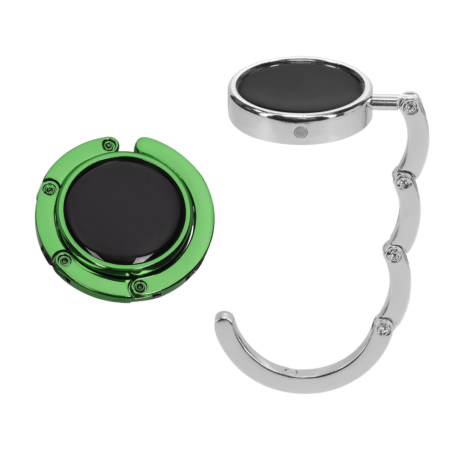 kwmobile Taschenhalter für Tisch - 2x Handtaschenhalter für Tisch - Taschenhaken faltbar - Taschen Aufhänger - Taschen Halter Haken - Tischhaken Set