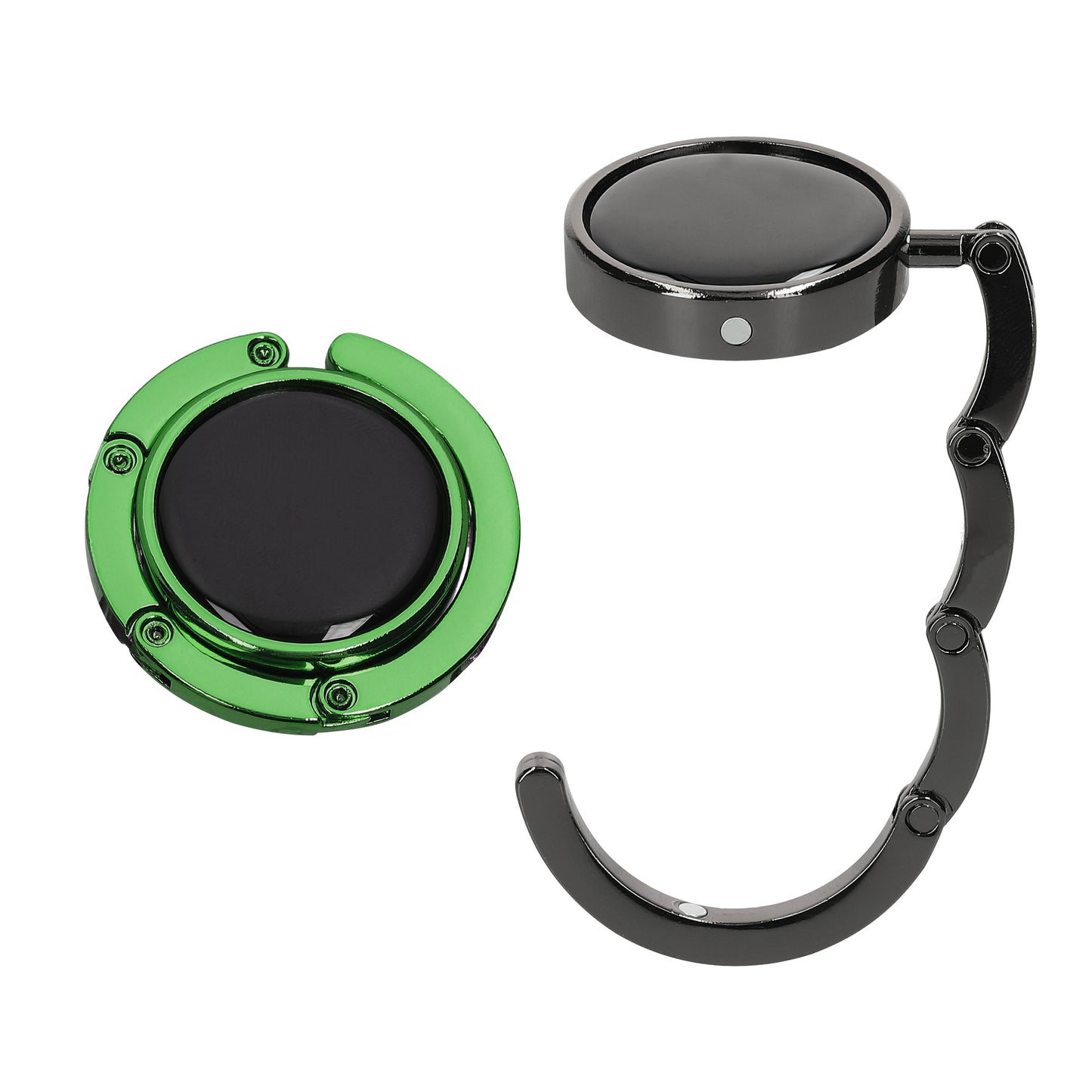 kwmobile Taschenhalter für Tisch - 2x Handtaschenhalter für Tisch - Taschenhaken faltbar - Taschen Aufhänger - Taschen Halter Haken - Tischhaken Set