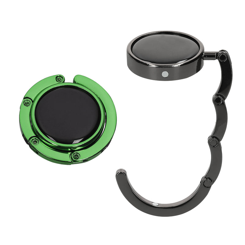 kwmobile Taschenhalter für Tisch - 2x Handtaschenhalter für Tisch - Taschenhaken faltbar - Taschen Aufhänger - Taschen Halter Haken - Tischhaken Set