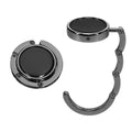 kwmobile Taschenhalter für Tisch - 2x Handtaschenhalter für Tisch - Taschenhaken faltbar - Taschen Aufhänger - Taschen Halter Haken - Tischhaken Set