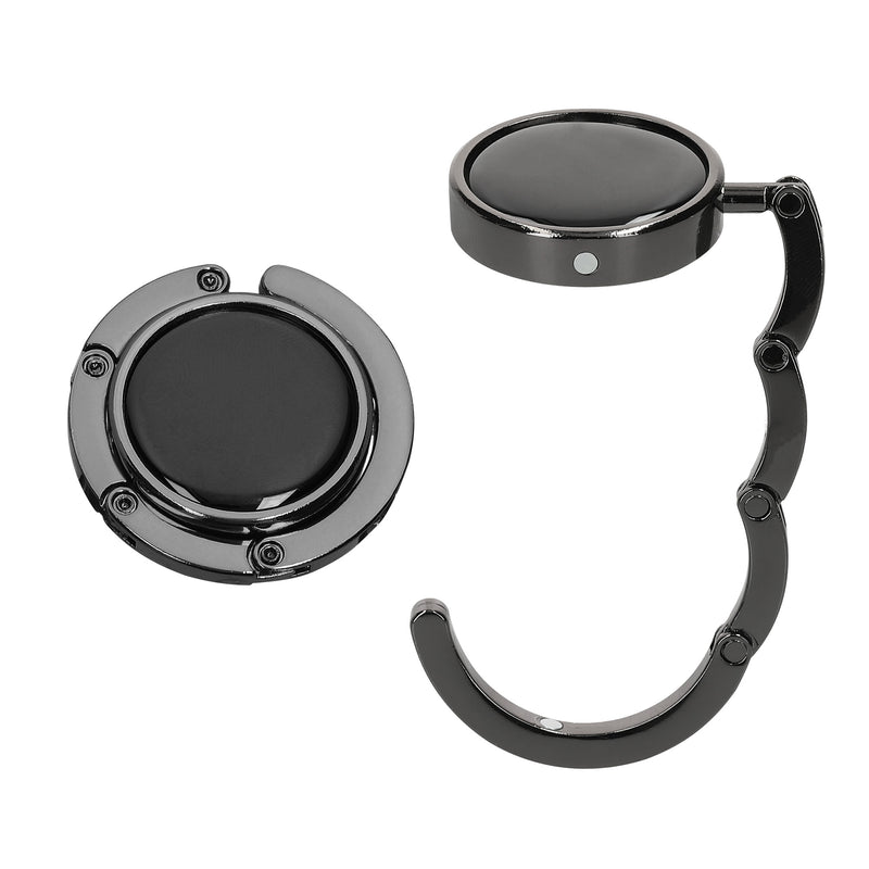 kwmobile Taschenhalter für Tisch - 2x Handtaschenhalter für Tisch - Taschenhaken faltbar - Taschen Aufhänger - Taschen Halter Haken - Tischhaken Set
