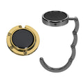 kwmobile Taschenhalter für Tisch - 2x Handtaschenhalter für Tisch - Taschenhaken faltbar - Taschen Aufhänger - Taschen Halter Haken - Tischhaken Set