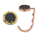 kwmobile Taschenhalter für Tisch - 2x Handtaschenhalter für Tisch - Taschenhaken faltbar - Taschen Aufhänger - Taschen Halter Haken - Tischhaken Set
