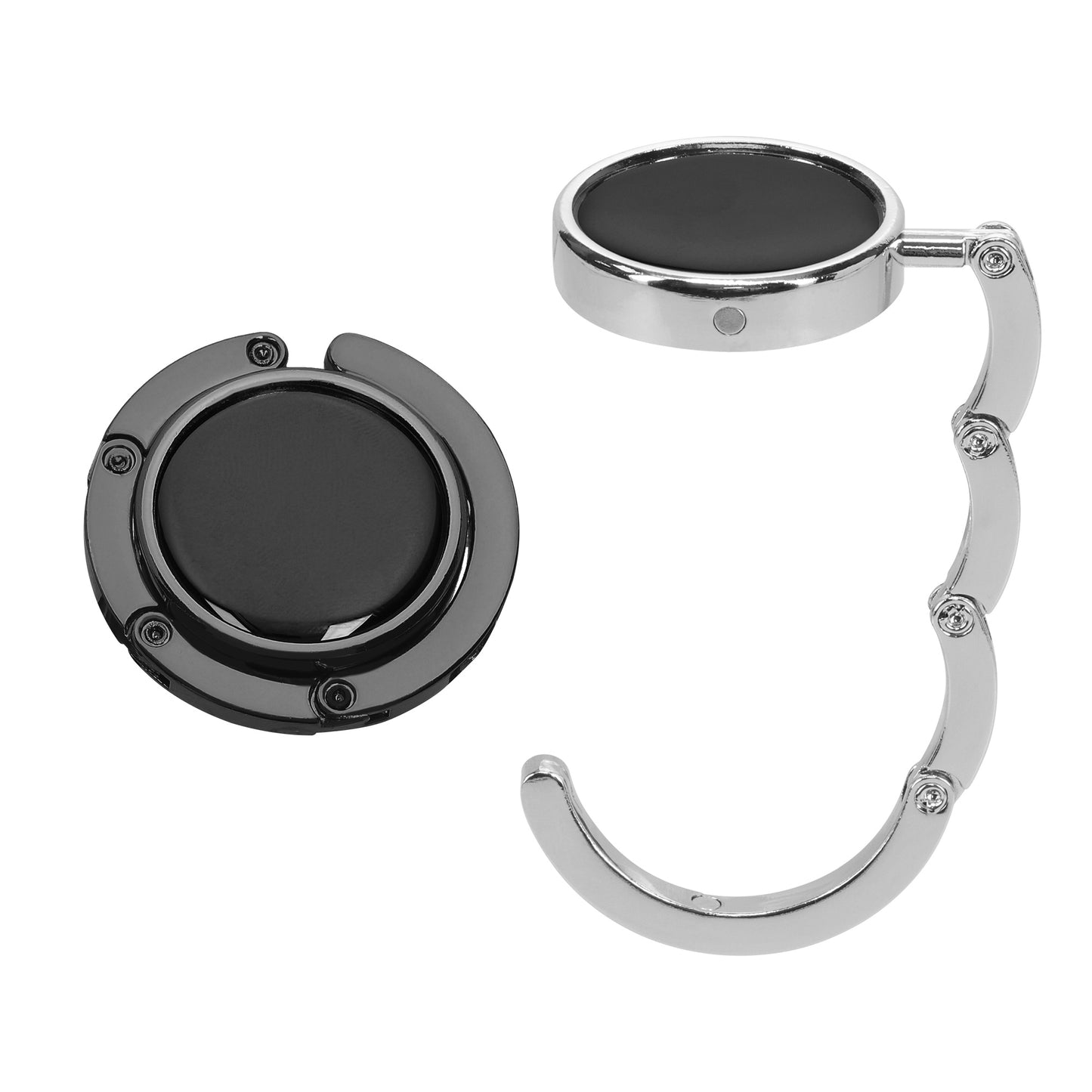 kwmobile Taschenhalter für Tisch - 2x Handtaschenhalter für Tisch - Taschenhaken faltbar - Taschen Aufhänger - Taschen Halter Haken - Tischhaken Set