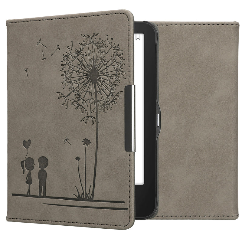 kwmobile Schutzhülle für Tolino Vision 1 / 2 / 3 / 4 HD Hülle - eReader Case aus Kunstleder mit Auto Sleep Funktion - Kompass Vintage