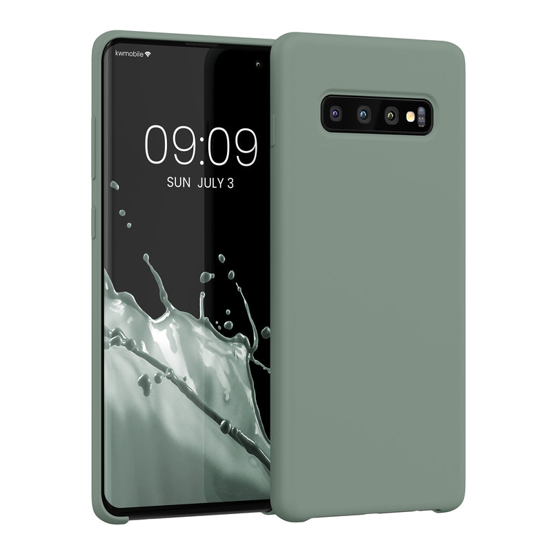 kwmobile Handyhülle für Samsung Galaxy S10 Plus / S10+ Hülle - Case Silikon - Kabelloses Laden - Schutzhülle Cover