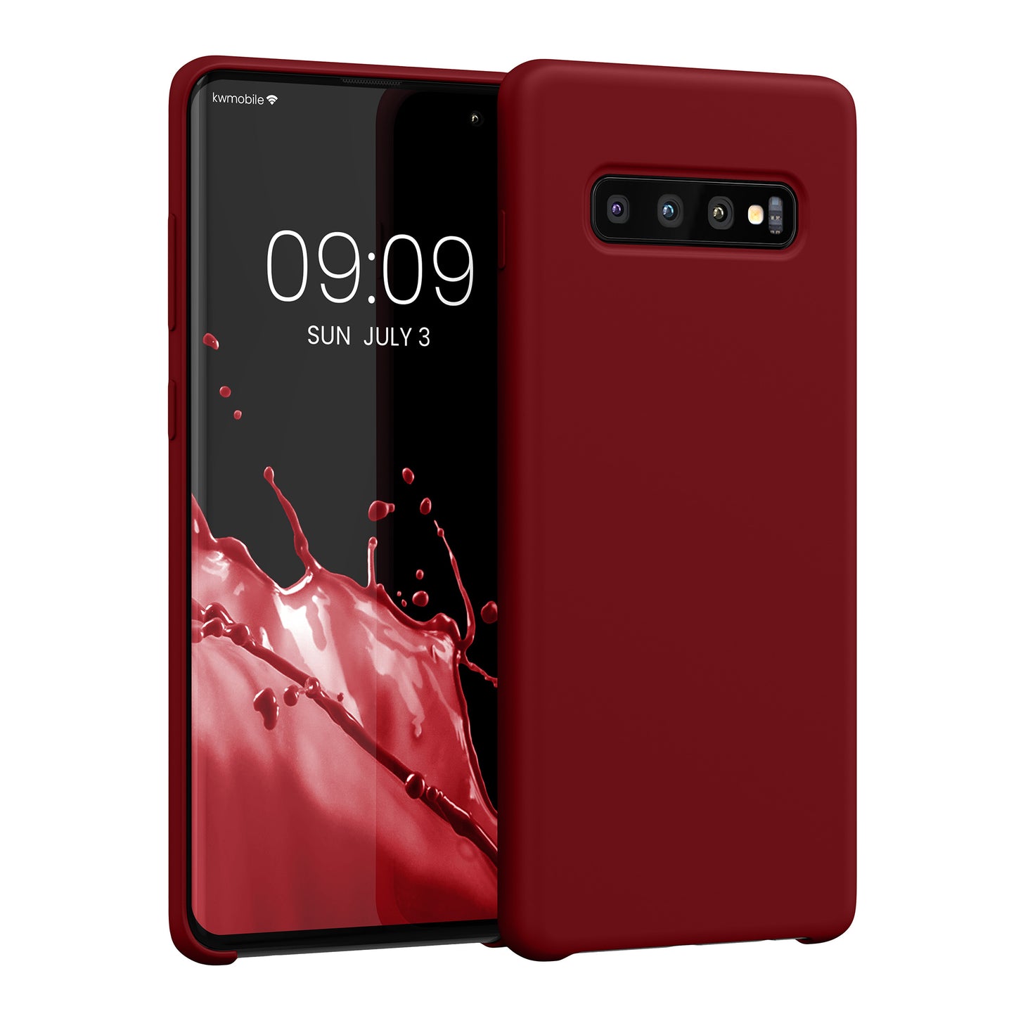 kwmobile Handyhülle für Samsung Galaxy S10 Plus / S10+ Hülle - Case Silikon - Kabelloses Laden - Schutzhülle Cover