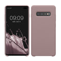 kwmobile Handyhülle für Samsung Galaxy S10 Plus / S10+ Hülle - Case Silikon - Kabelloses Laden - Schutzhülle Cover