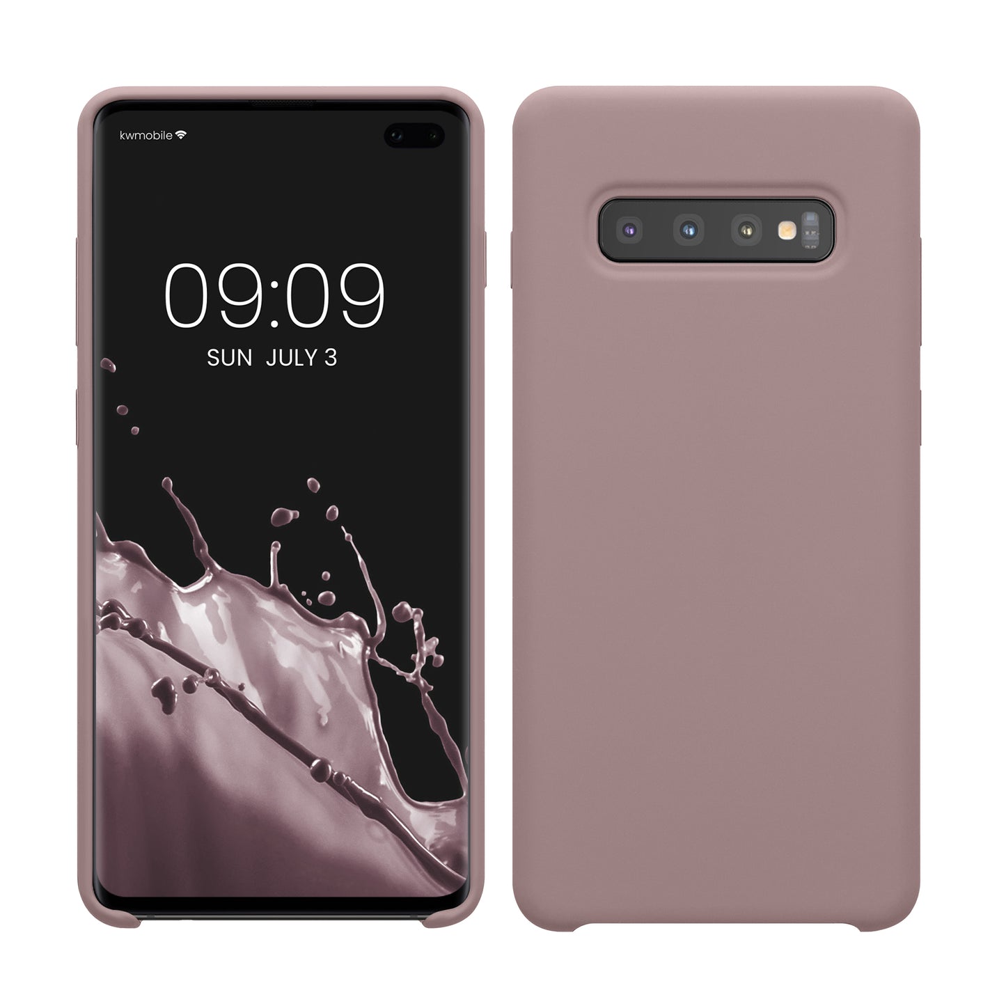 kwmobile Handyhülle für Samsung Galaxy S10 Plus / S10+ Hülle - Case Silikon - Kabelloses Laden - Schutzhülle Cover