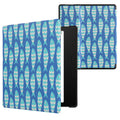 kwmobile Schutzhülle für Amazon Kindle Oasis 10. Generation Hülle - eReader Flip Case mit Auto Sleep Funktion - Galaxie Baum Wiese