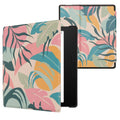 kwmobile Schutzhülle für Amazon Kindle Oasis 10. Generation Hülle - eReader Flip Case mit Auto Sleep Funktion - Galaxie Baum Wiese
