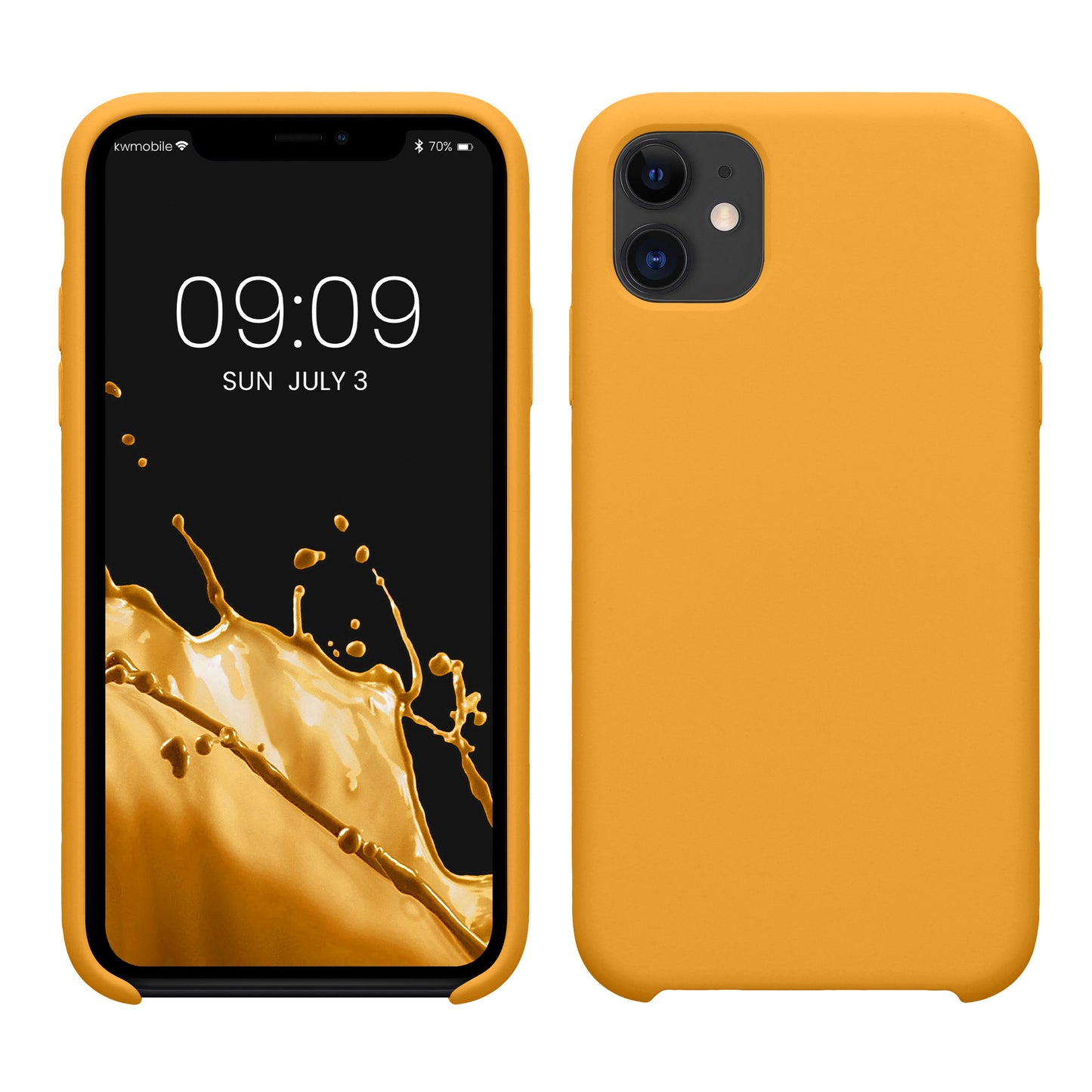 kwmobile Handyhülle für Apple iPhone 11 Hülle - Case Silikon - Kabelloses Laden - Schutzhülle Cover
