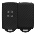 kwmobile Autoschlüssel Hülle kompatibel mit Renault 4-Tasten Smartkey Autoschlüssel (nur Keyless Go) Schutzhülle Cover
