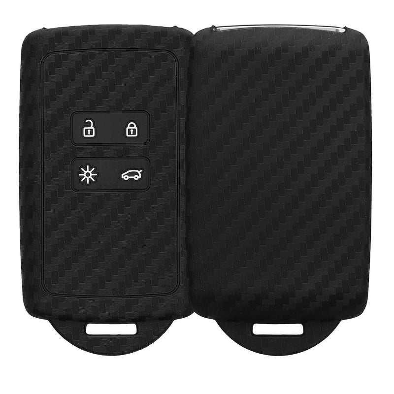 kwmobile Autoschlüssel Hülle kompatibel mit Renault 4-Tasten Smartkey Autoschlüssel (nur Keyless Go) Schutzhülle Cover