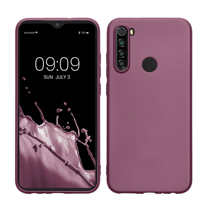 kwmobile Handyhülle für Xiaomi Redmi Note 8 (2019 / 2021) Hülle - Silikon Case - Schutzhülle Cover