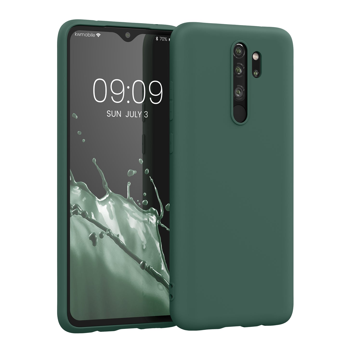 kwmobile Handyhülle für Xiaomi Redmi Note 8 Pro - Kabelloses Laden - Schutzhülle Cover