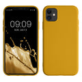 kwmobile Hülle kompatibel mit Apple iPhone 11 Hülle - gummierte Silikon Handyhülle - Schutzhülle für kabelloses Laden - Case