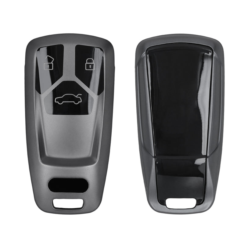 kwmobile Autoschlüssel Hülle kompatibel mit Audi 3-Tasten Smartkey Autoschlüssel (nur Keyless Go) - Schlüsselhülle Silikon Cover