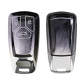 kwmobile Autoschlüssel Hülle kompatibel mit Audi 3-Tasten Smartkey Autoschlüssel (nur Keyless Go) - Schlüsselhülle Silikon Cover