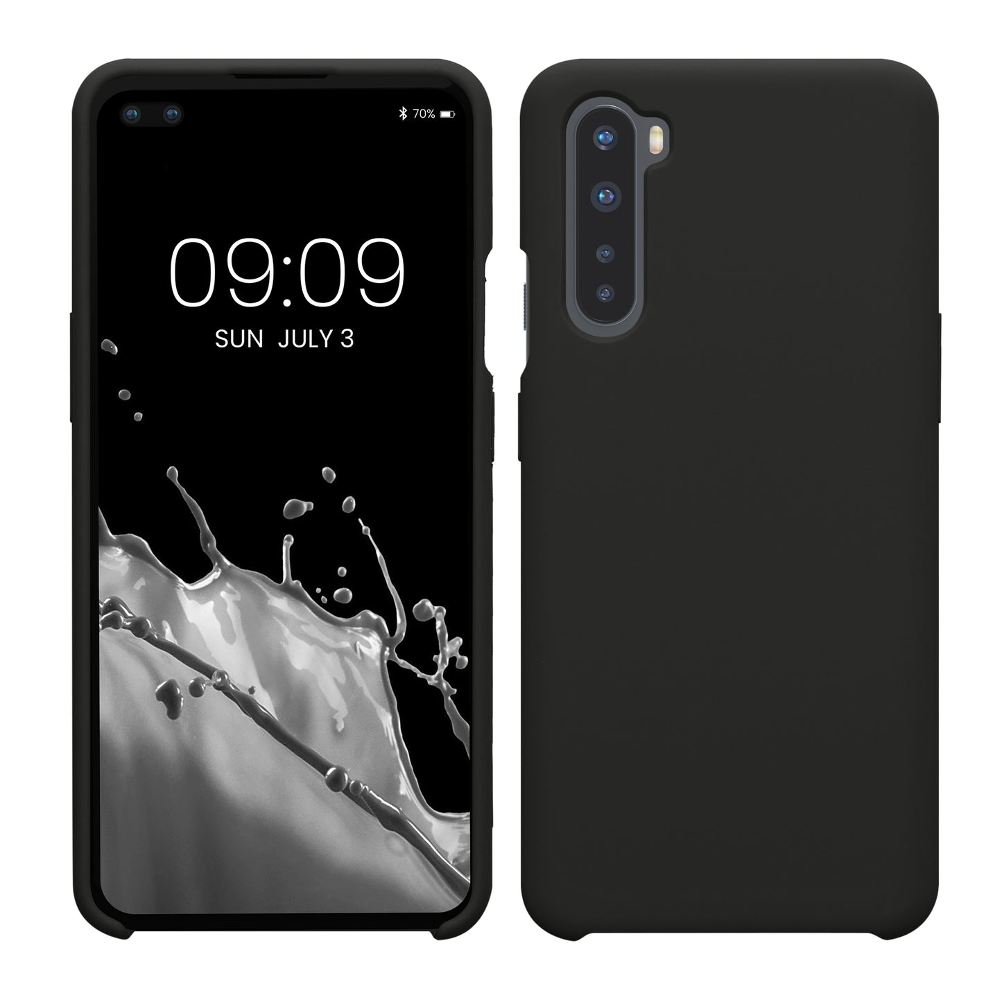 kwmobile Handyhülle für OnePlus Nord Hülle Case Silikon Kabelloses Laden Schutzhülle Cover