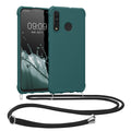 kwmobile Necklace Case kompatibel mit Huawei P30 Lite Hülle - Cover mit Kordel zum Umhängen - Silikon Schutzhülle