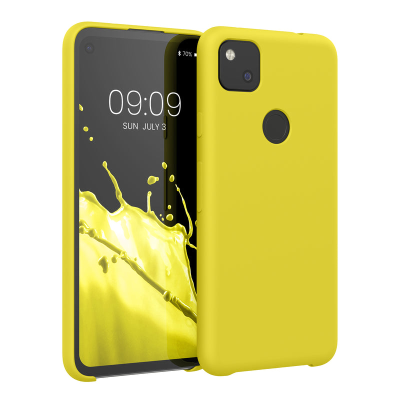 kwmobile Handyhülle für Google Pixel 4a - Case Silikon - Kabelloses Laden - Schutzhülle Cover
