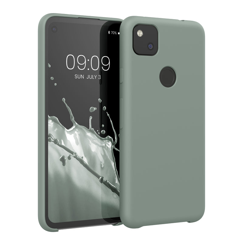 kwmobile Handyhülle für Google Pixel 4a - Case Silikon - Kabelloses Laden - Schutzhülle Cover