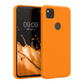 kwmobile Hülle kompatibel mit Google Pixel 4a Hülle gummierte Silikon Handyhülle Schutzhülle für kabelloses Laden Case