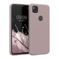 kwmobile Hülle kompatibel mit Google Pixel 4a Hülle gummierte Silikon Handyhülle Schutzhülle für kabelloses Laden Case