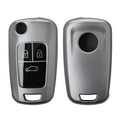 kwmobile Autoschlüssel Hülle kompatibel mit Opel 3-Tasten Klapp Autoschlüssel - Schlüsselhülle Silikon Cover