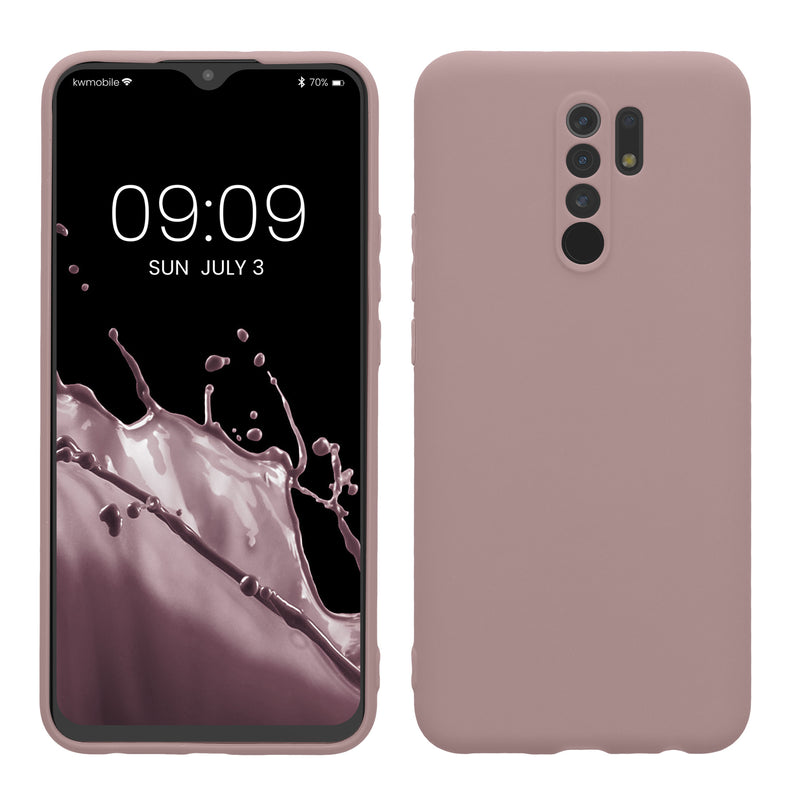 kwmobile Handyhülle für Xiaomi Redmi 9 Hülle - weiches Handy Silikon Case - Schutzhülle Cover