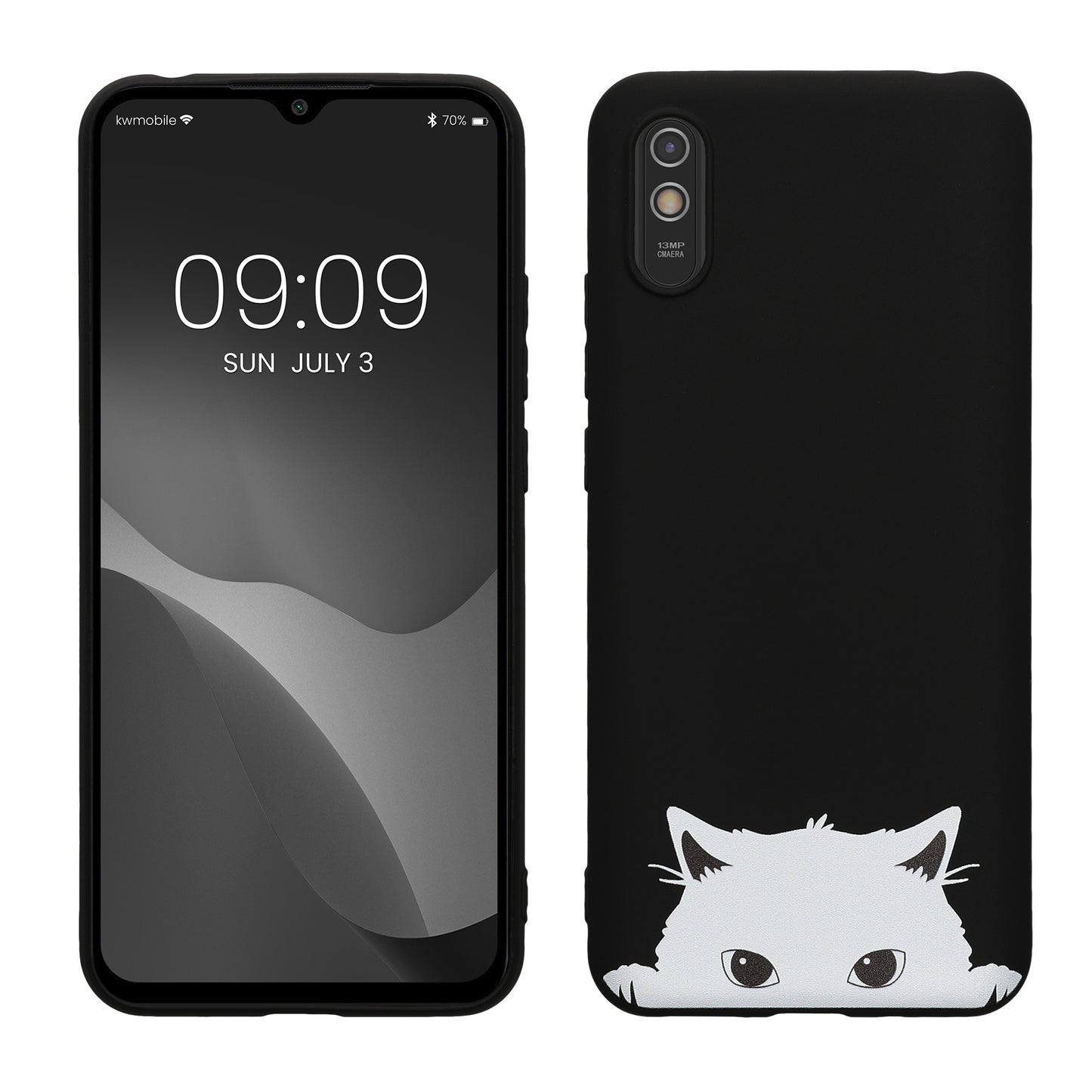 kwmobile Hülle kompatibel mit Xiaomi Redmi 9A / 9AT - Handyhülle Silikon Case