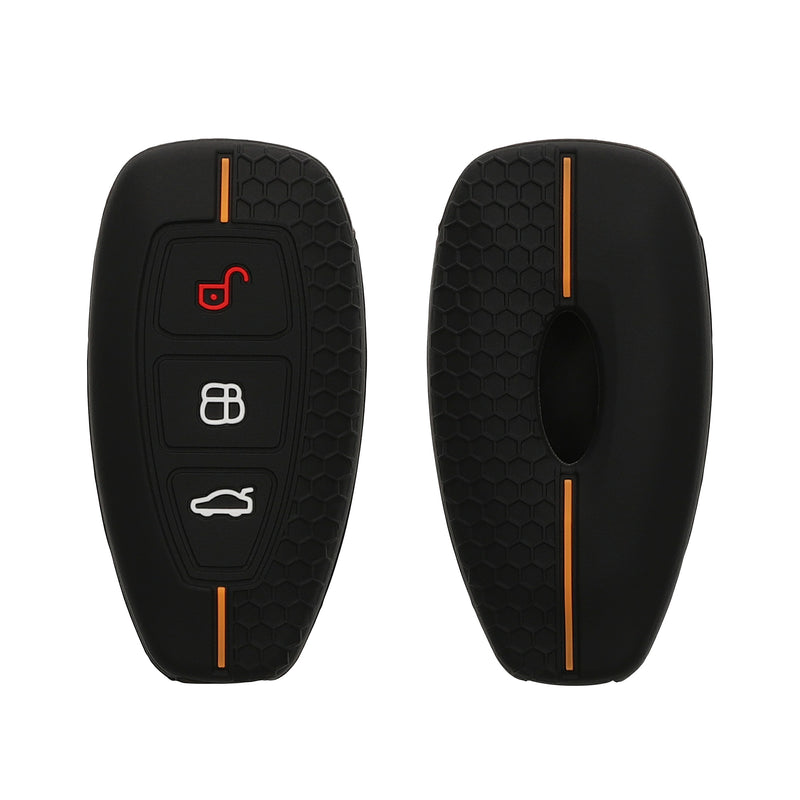 kwmobile Autoschlüssel Schutzhülle kompatibel mit Ford 3-Tasten Autoschlüssel Keyless Go Hülle