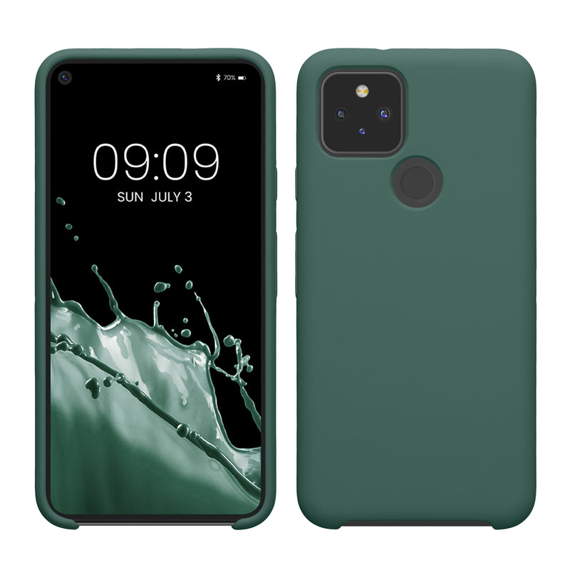 kwmobile Handyhülle für Google Pixel 5 - Case Silikon - Kabelloses Laden - Schutzhülle Cover