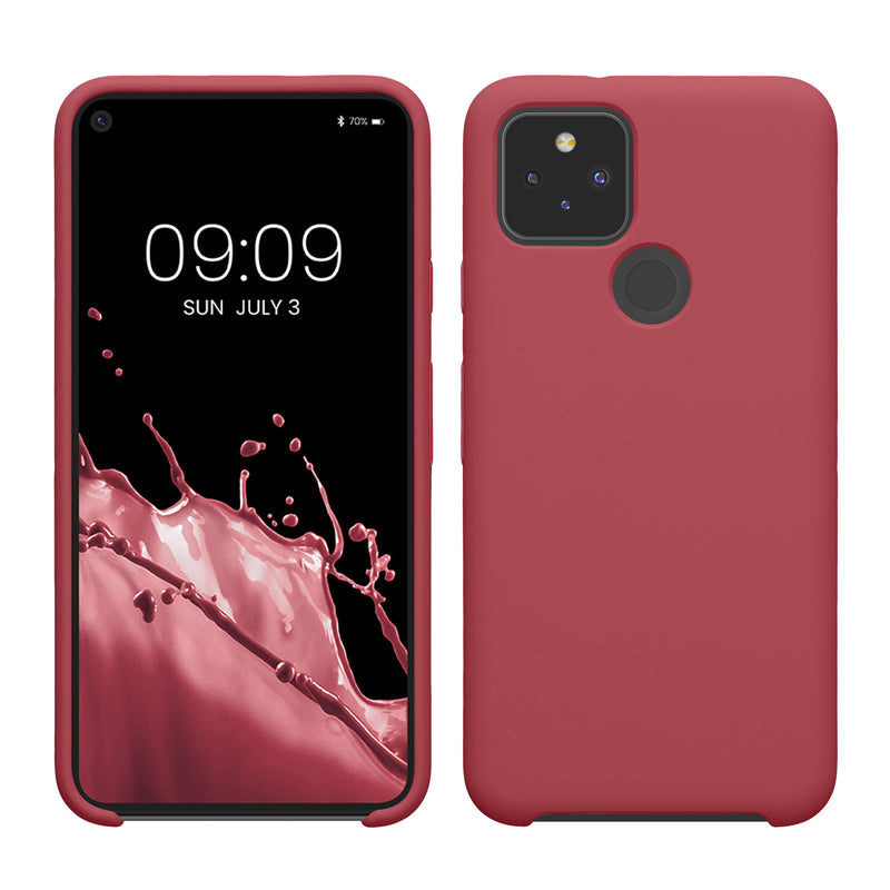 kwmobile Handyhülle für Google Pixel 5 - Case Silikon - Kabelloses Laden - Schutzhülle Cover