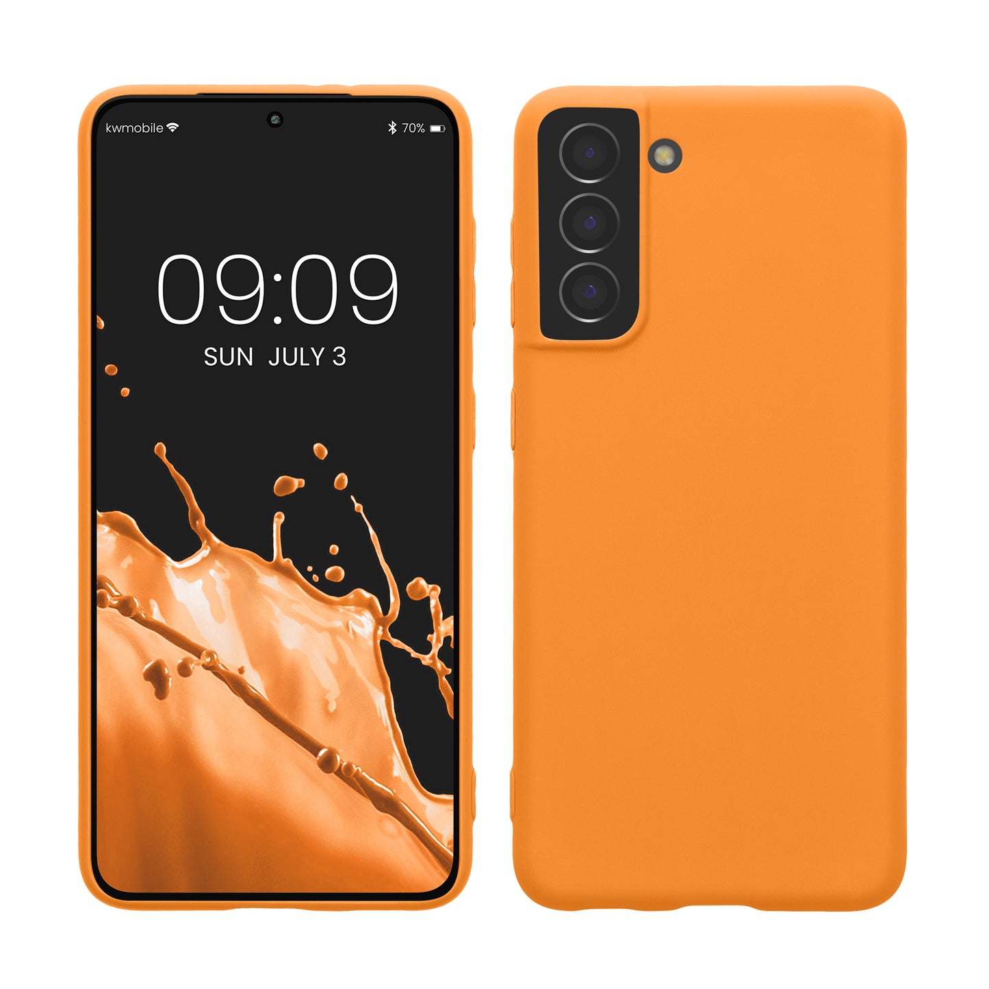 kwmobile Handyhülle für Samsung Galaxy S21 - Kabelloses Laden - Schutzhülle Cover
