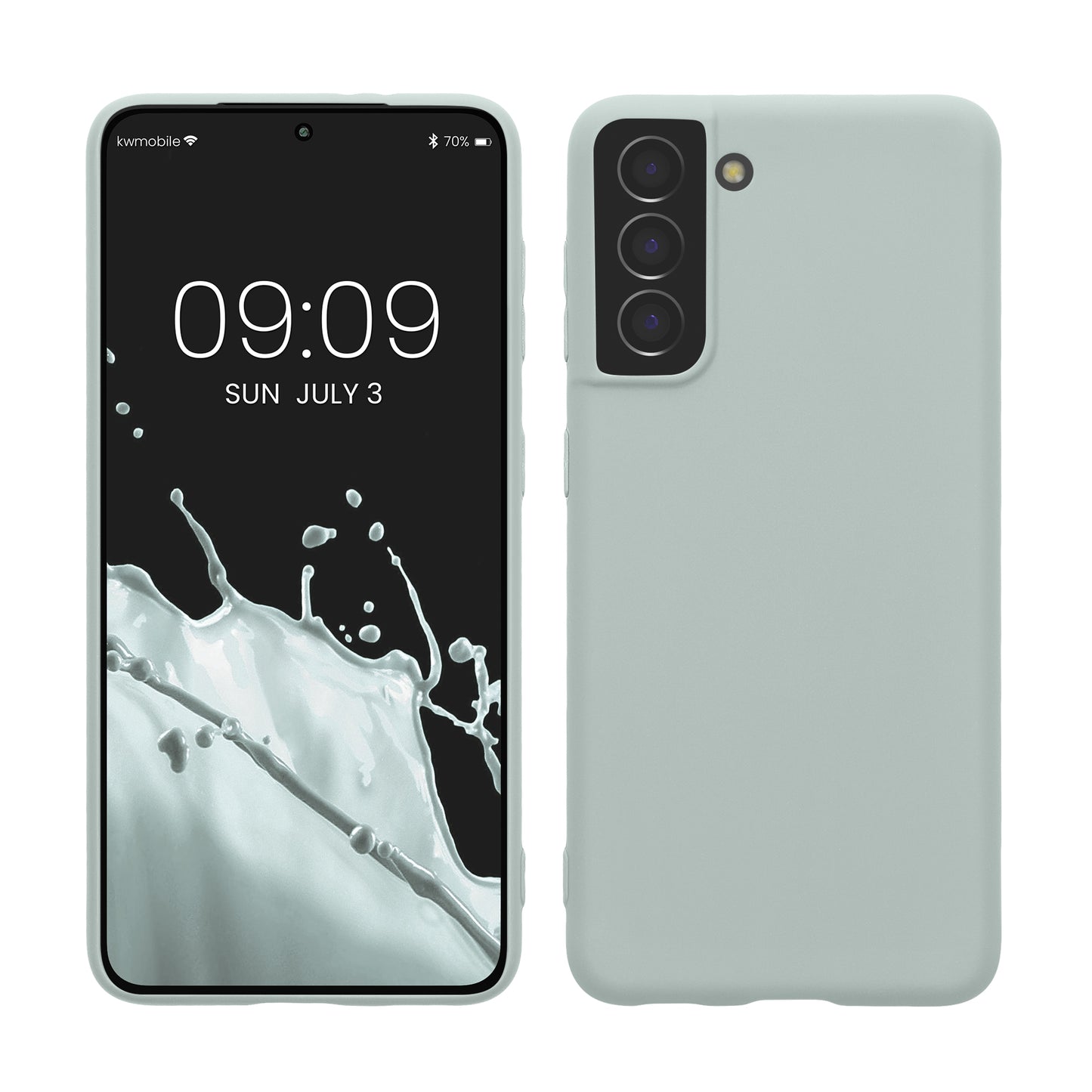 kwmobile Handyhülle für Samsung Galaxy S21 - Kabelloses Laden - Schutzhülle Cover