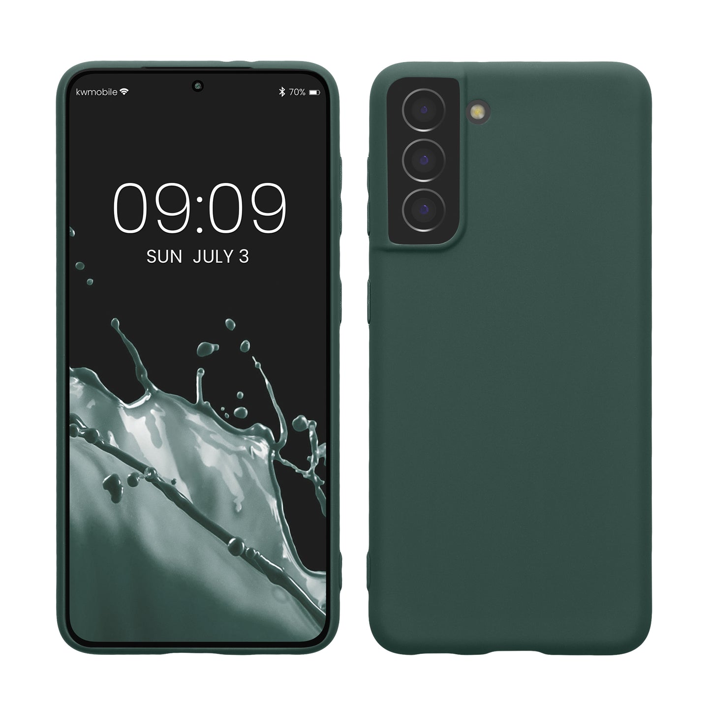 kwmobile Handyhülle für Samsung Galaxy S21 - Kabelloses Laden - Schutzhülle Cover