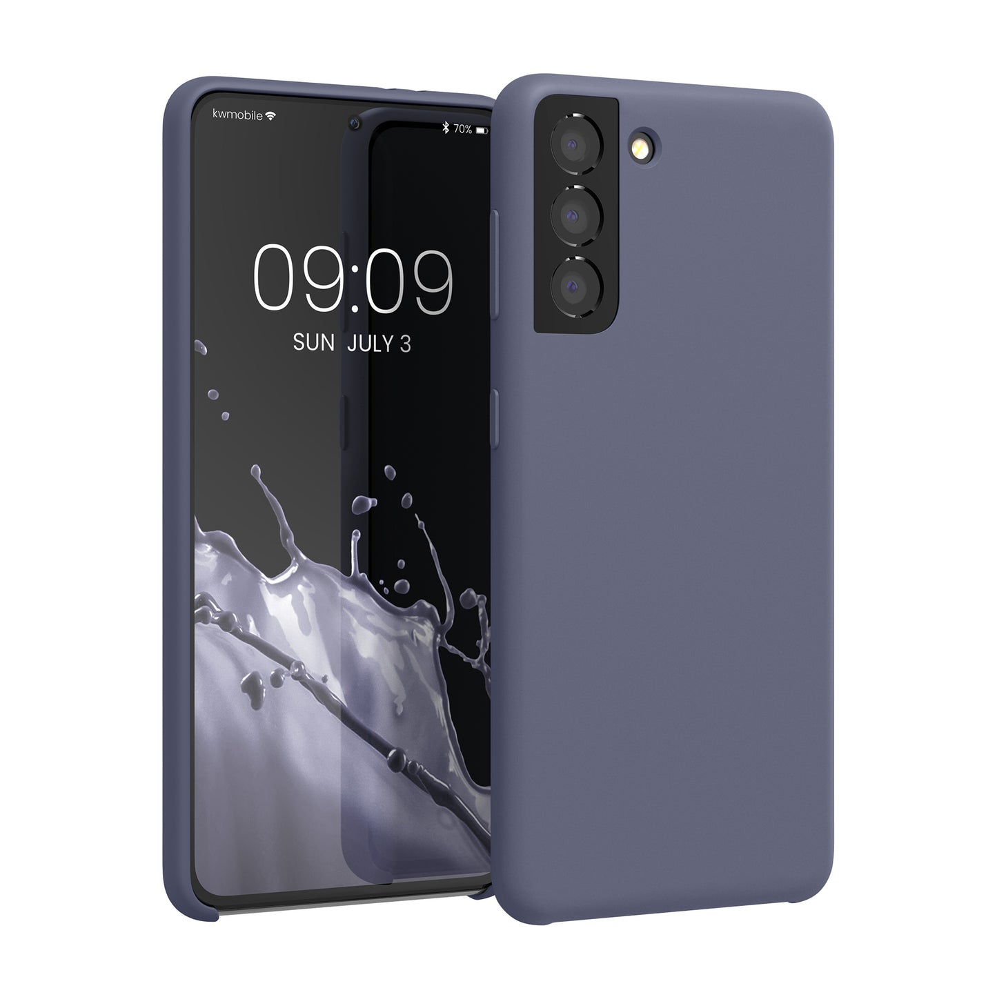 kwmobile Handyhülle für Samsung Galaxy S21 Hülle - Case Silikon - Kabelloses Laden - Schutzhülle Cover