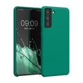 kwmobile Handyhülle für Samsung Galaxy S21 Hülle - Case Silikon - Kabelloses Laden - Schutzhülle Cover