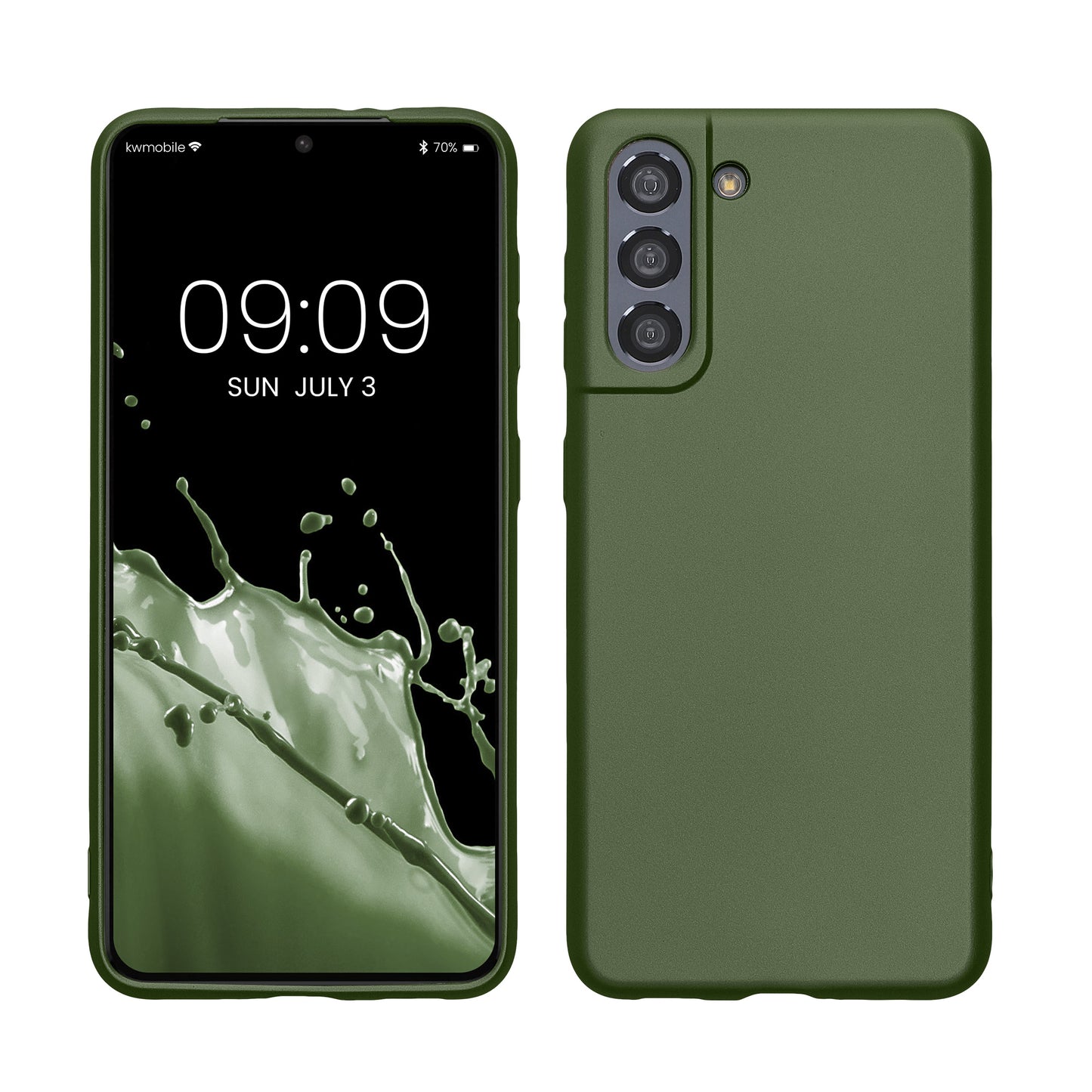 kwmobile Handyhülle für Samsung Galaxy S21 Hülle - Silikon Case Schutzhülle Cover