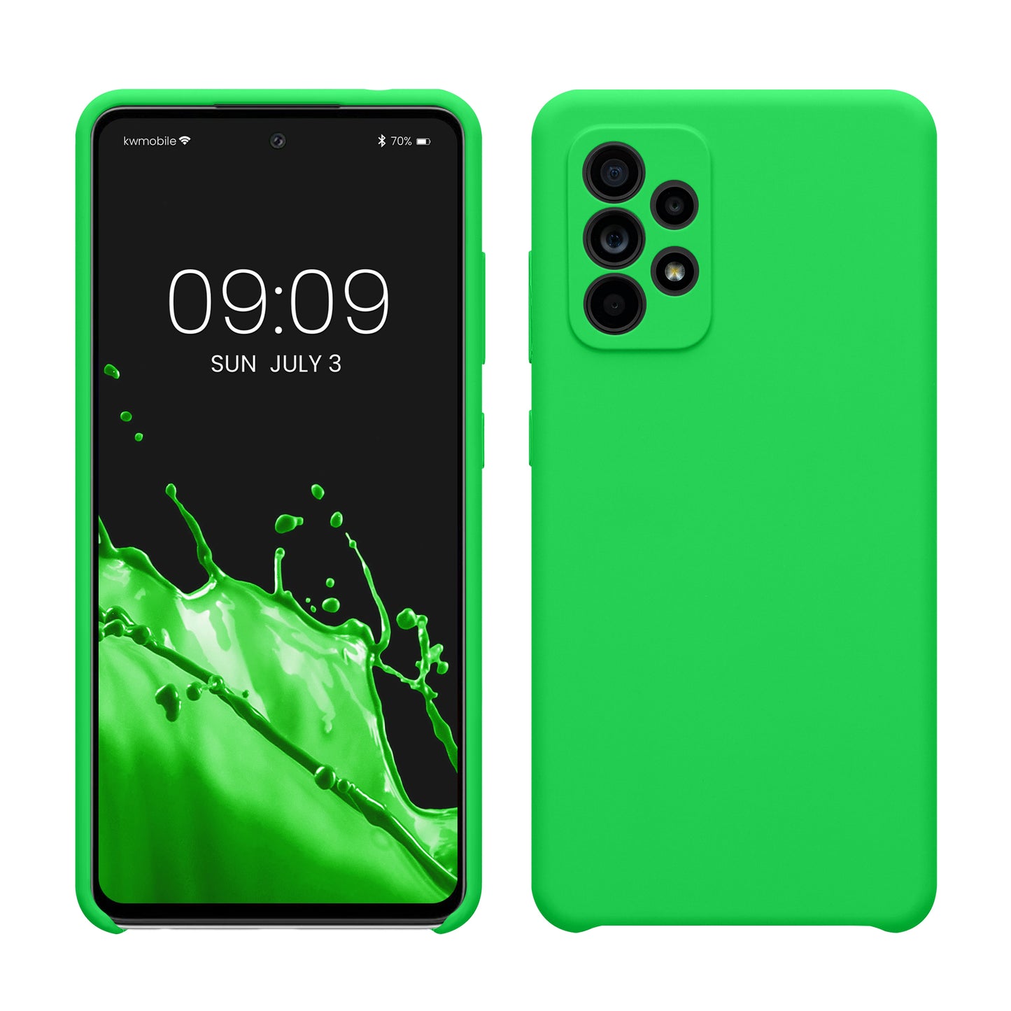 kwmobile Handyhülle für Samsung Galaxy A52 / A52 5G / A52s 5G Hülle - Case Silikon - Kabelloses Laden - Schutzhülle Cover