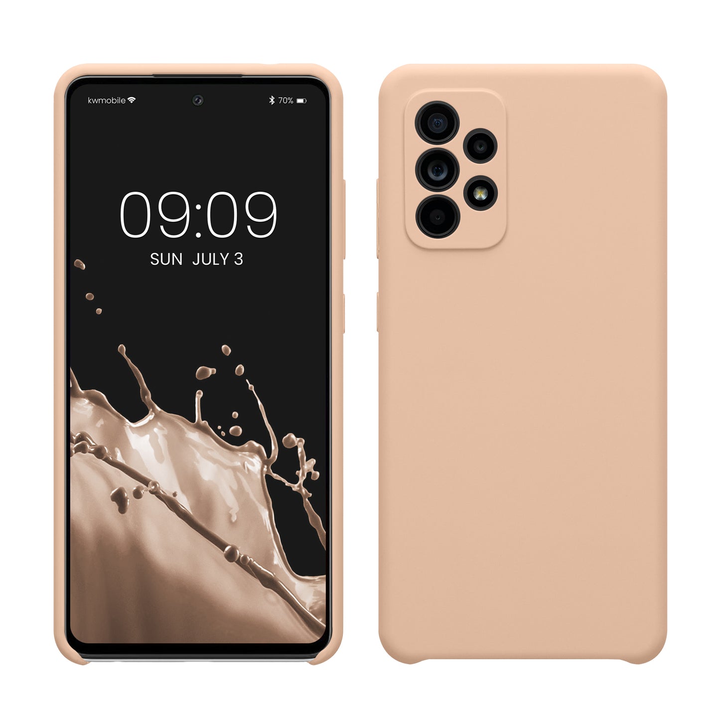 kwmobile Handyhülle für Samsung Galaxy A52 / A52 5G / A52s 5G Hülle - Case Silikon - Kabelloses Laden - Schutzhülle Cover