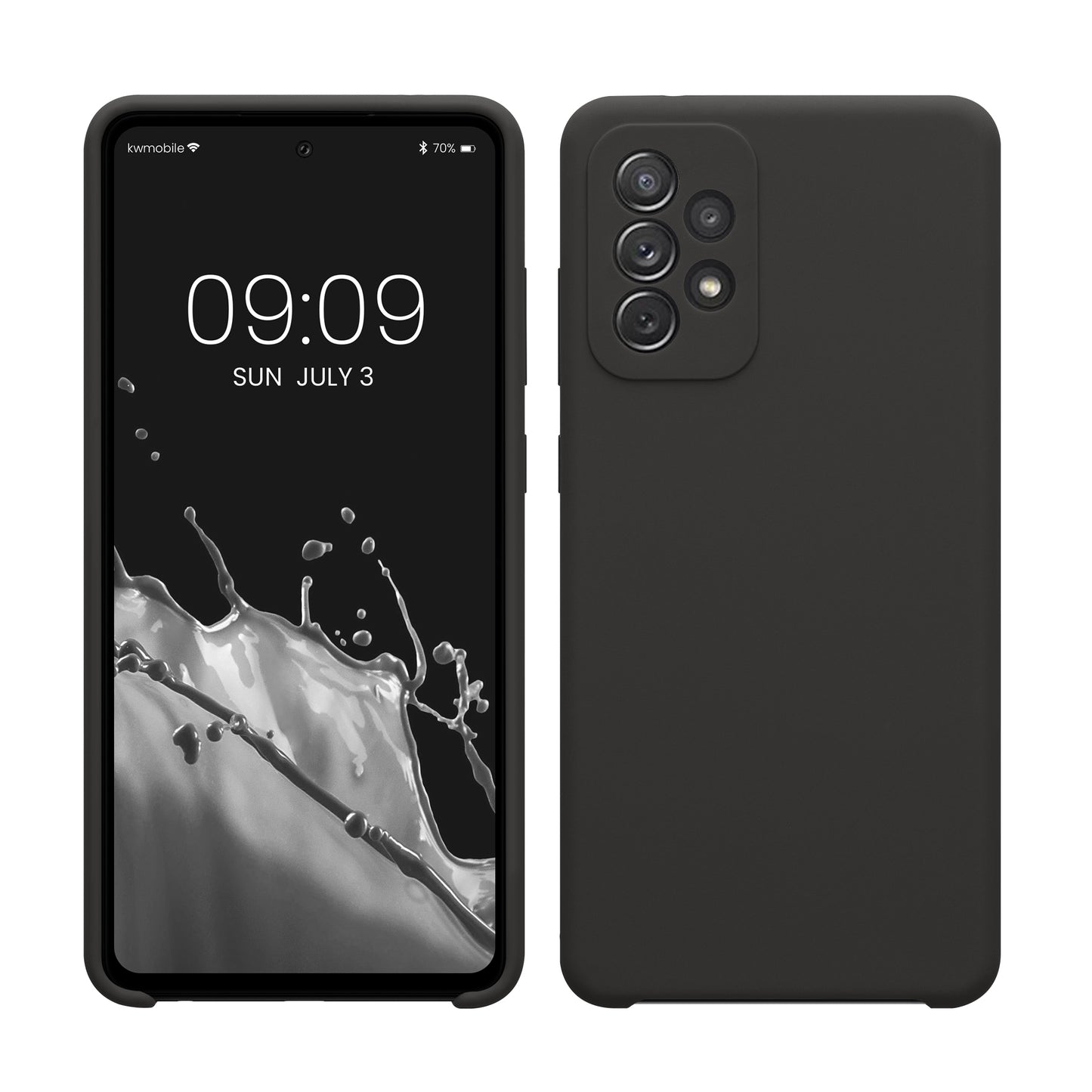 kwmobile Handyhülle für Samsung Galaxy A72 Hülle - Case Silikon - Kabelloses Laden - Schutzhülle Cover