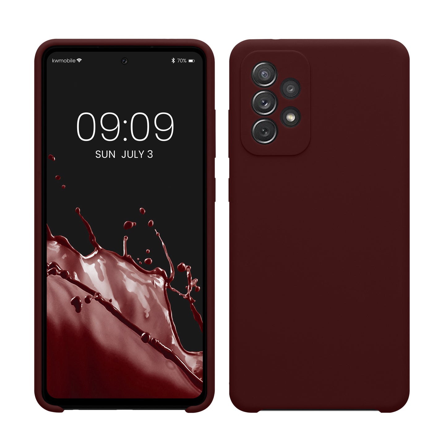 kwmobile Handyhülle für Samsung Galaxy A72 Hülle - Case Silikon - Kabelloses Laden - Schutzhülle Cover
