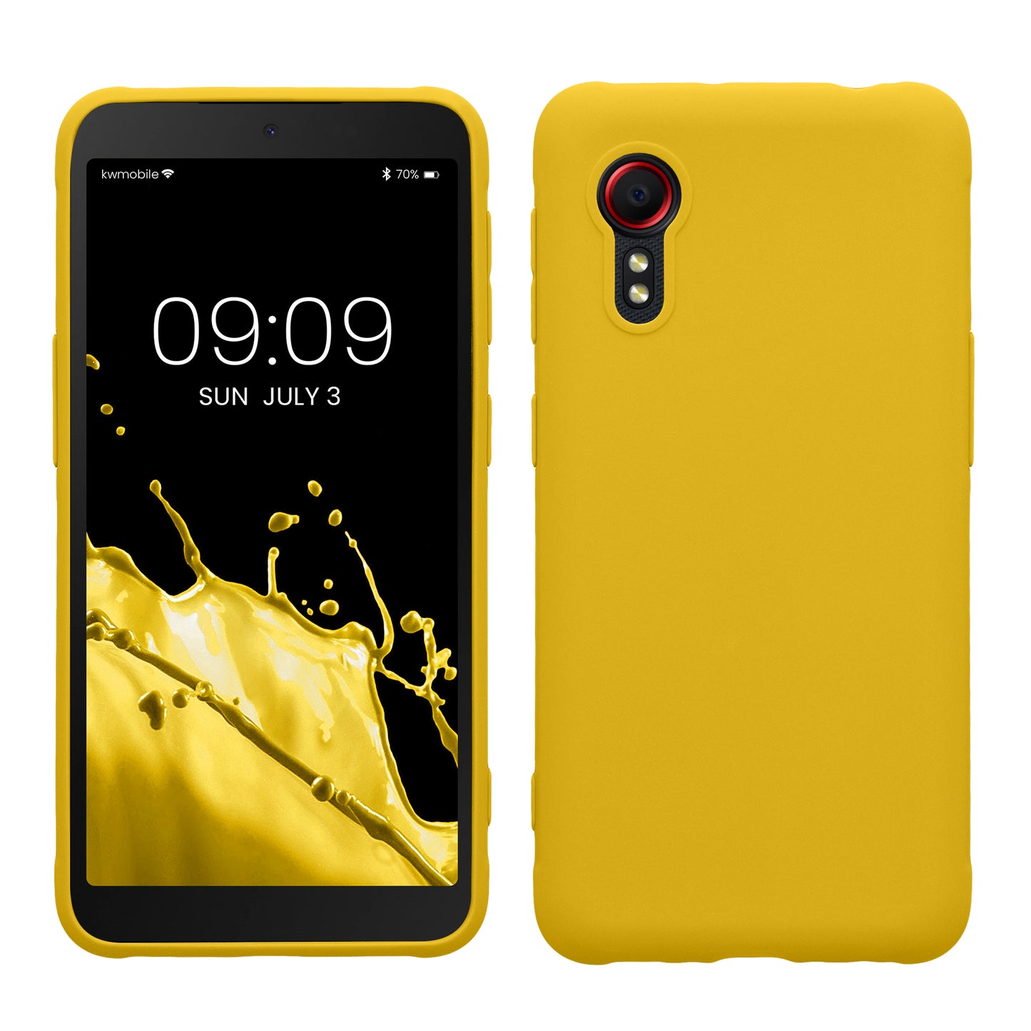 kwmobile Handyhülle für Samsung Galaxy Xcover 5 Hülle - Kabelloses Laden - Schutzhülle Cover