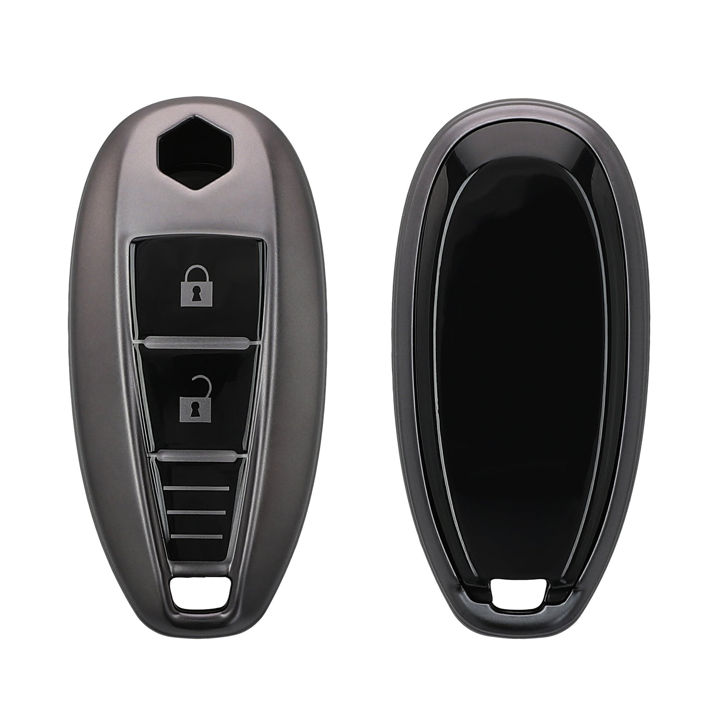 kwmobile Autoschlüssel Hülle kompatibel mit Suzuki Sport 2-Tasten Autoschlüssel Keyless Go - Schlüsselhülle Silikon Cover