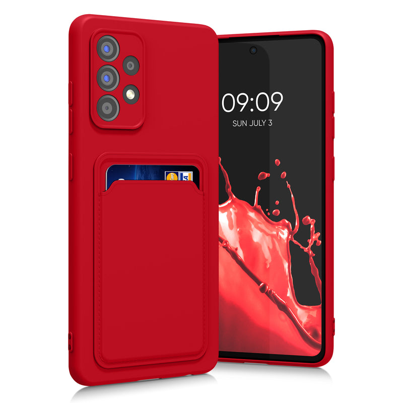 kwmobile Handyhülle kompatibel mit Samsung Galaxy A52 / A52 5G / A52s 5G Hülle - Handy Cover mit Fach für Karten