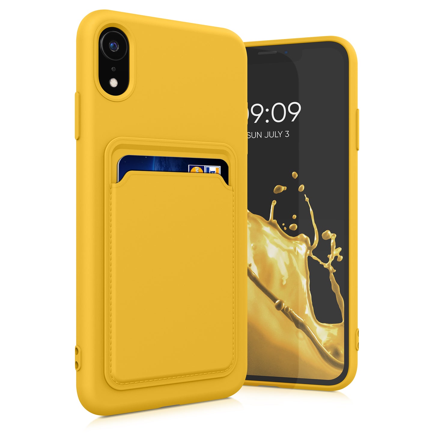 kwmobile Handyhülle kompatibel mit Apple iPhone XR Hülle - Handy Cover mit Fach für Karten