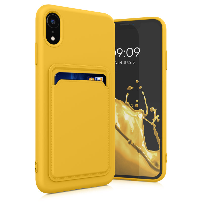 kwmobile Handyhülle kompatibel mit Apple iPhone XR Hülle - Handy Cover mit Fach für Karten